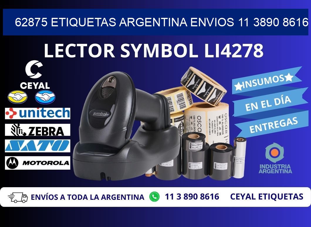 62875 ETIQUETAS ARGENTINA ENVIOS 11 3890 8616