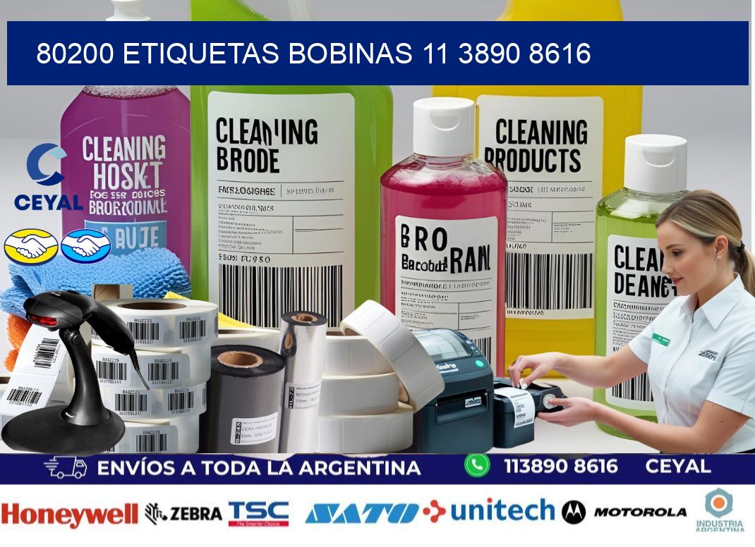 80200 ETIQUETAS BOBINAS 11 3890 8616