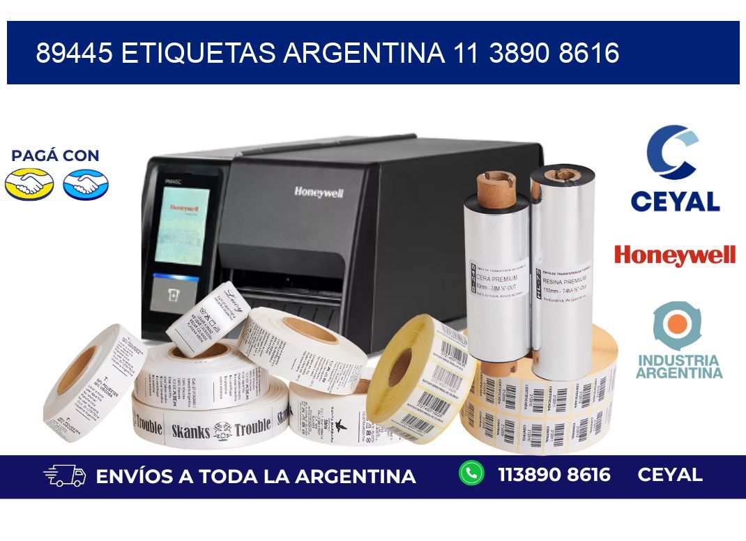 89445 ETIQUETAS ARGENTINA 11 3890 8616