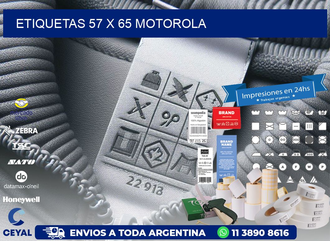 ETIQUETAS 57 x 65 MOTOROLA