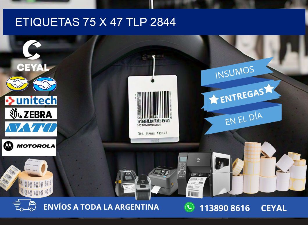 ETIQUETAS 75 x 47 TLP 2844