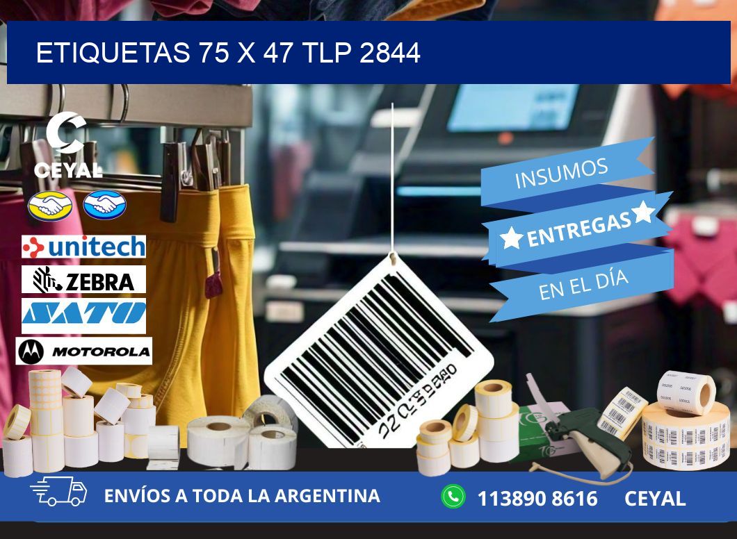 ETIQUETAS 75 x 47 TLP 2844