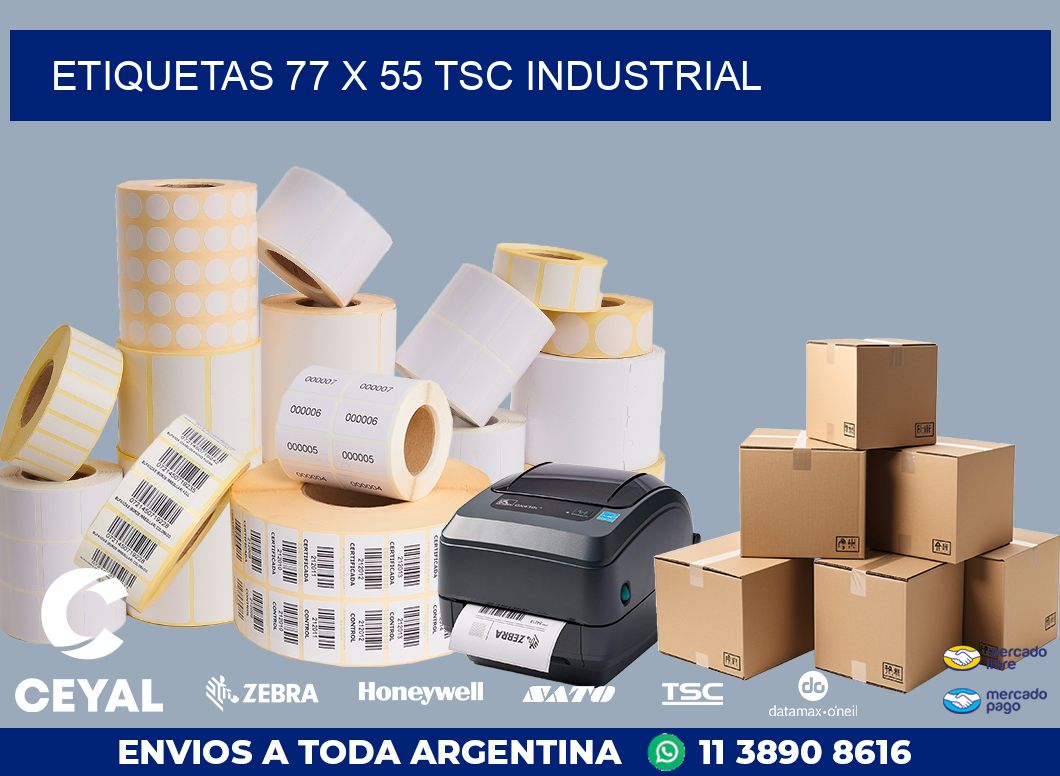 ETIQUETAS 77 x 55 TSC INDUSTRIAL