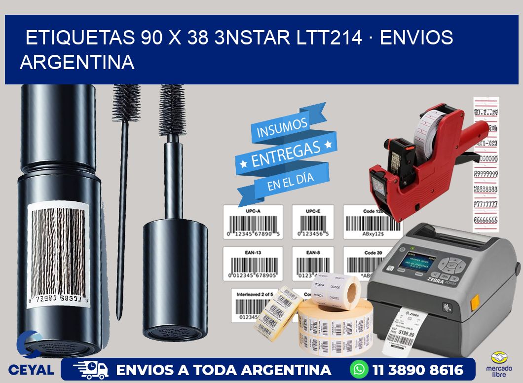 ETIQUETAS 90 x 38 3NSTAR LTT214 · ENVIOS ARGENTINA