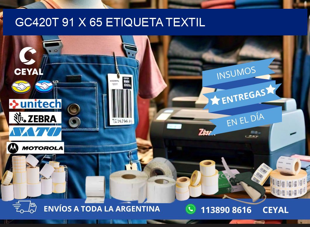 GC420T 91 x 65 ETIQUETA TEXTIL
