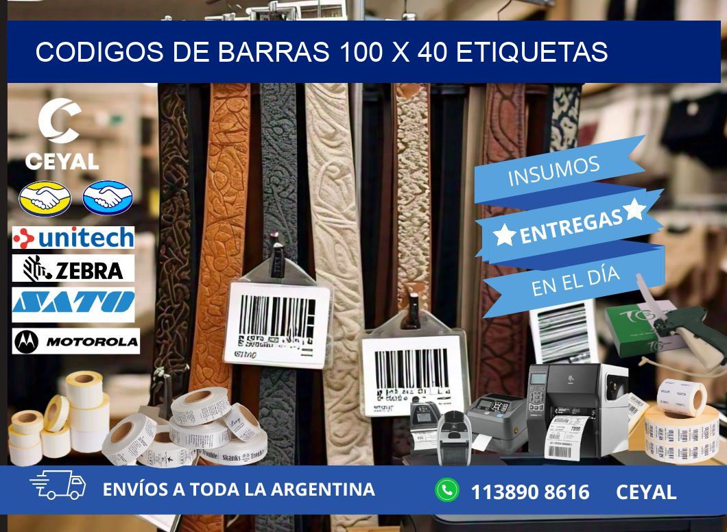 codigos de barras 100 x 40 etiquetas