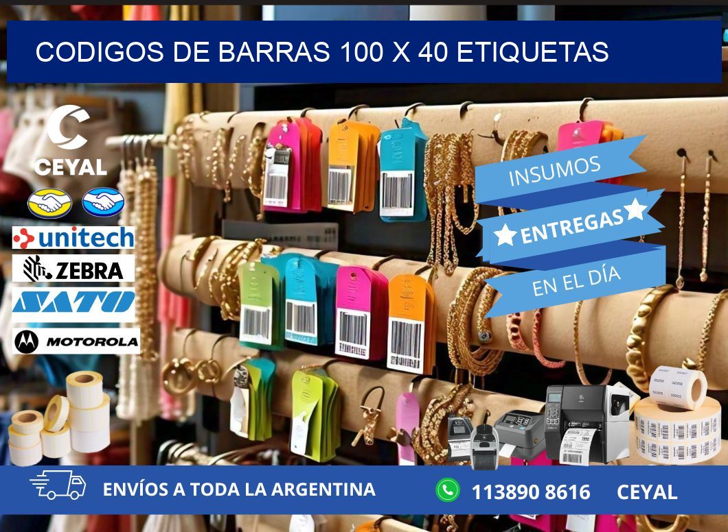 codigos de barras 100 x 40 etiquetas
