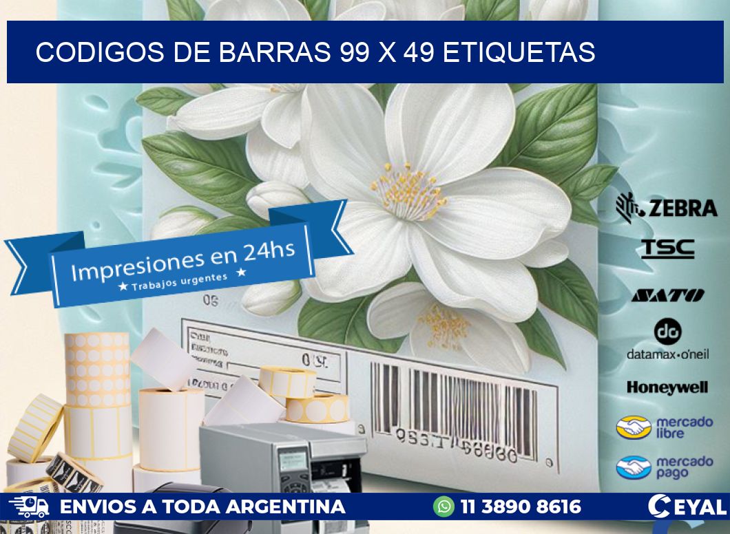 codigos de barras 99 x 49 etiquetas