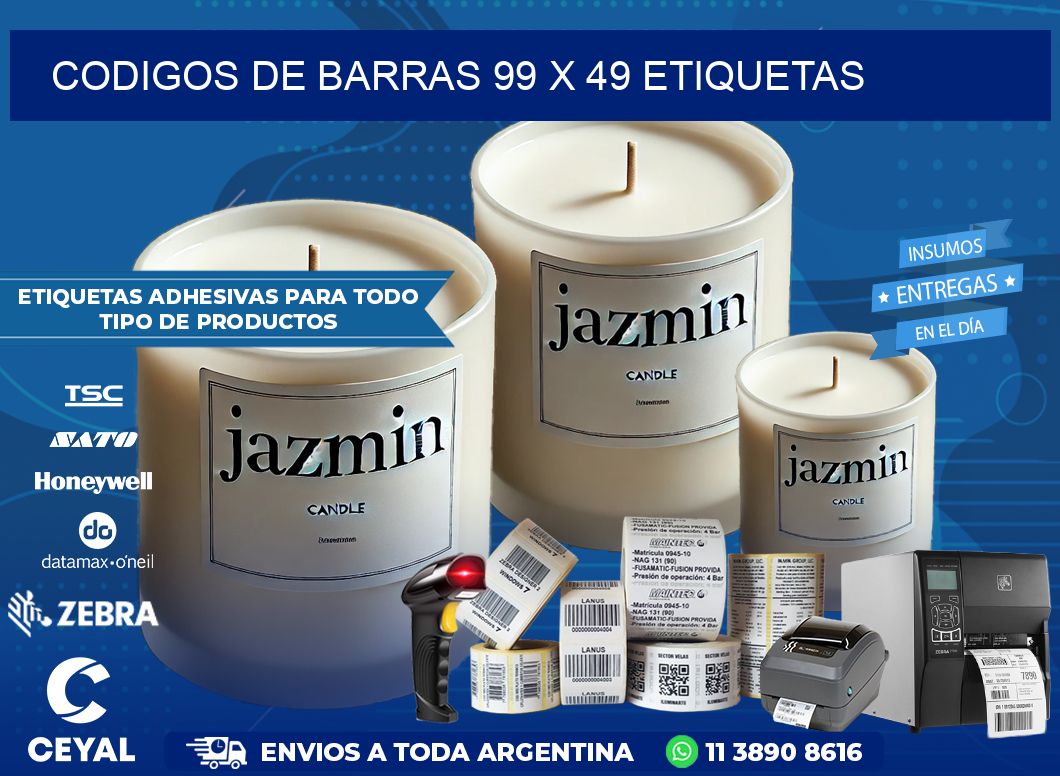 codigos de barras 99 x 49 etiquetas