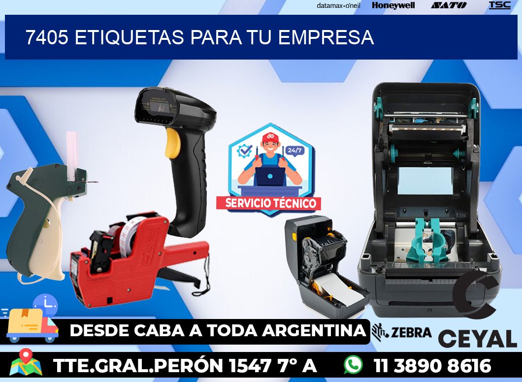 7405 etiquetas para tu empresa