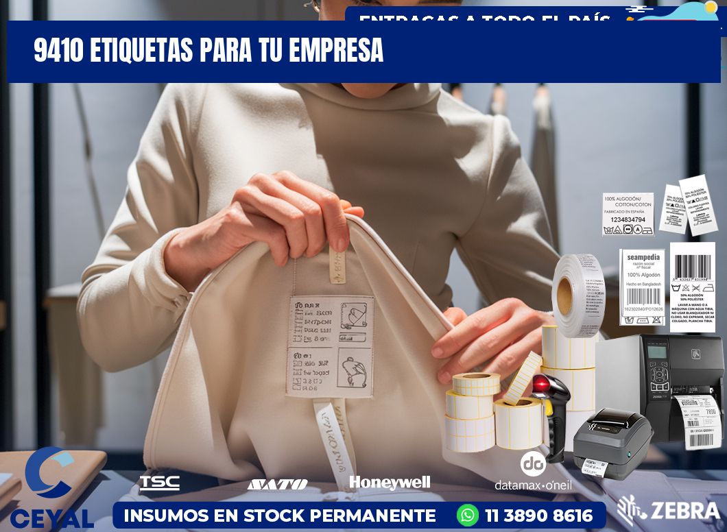 9410 etiquetas para tu empresa