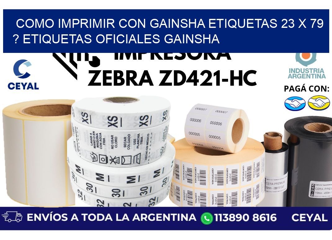 como imprimir con gainsha etiquetas 23 x 79 ? etiquetas oficiales gainsha