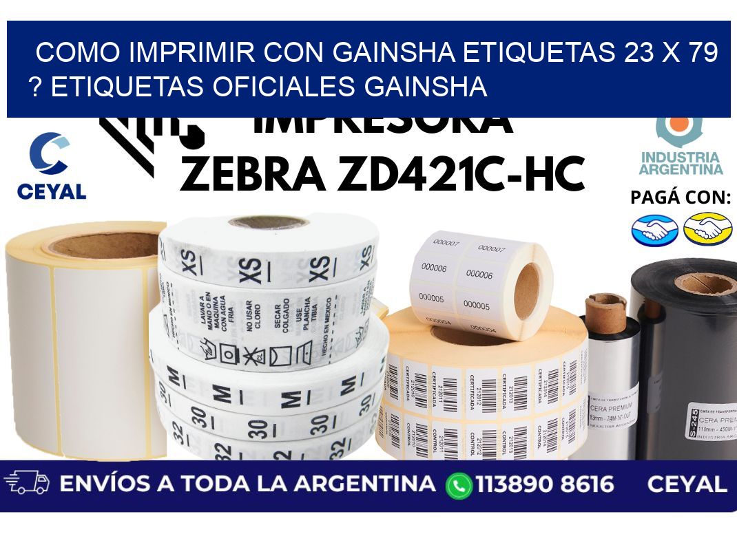 como imprimir con gainsha etiquetas 23 x 79 ? etiquetas oficiales gainsha