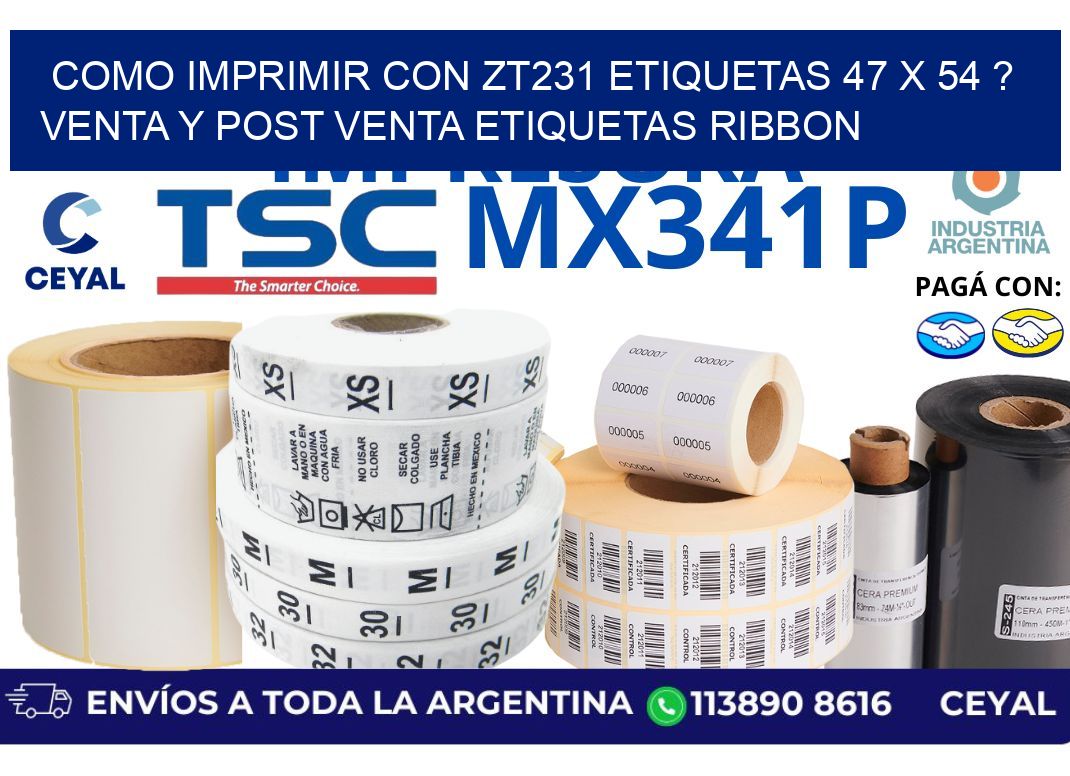 como imprimir con zt231 etiquetas 47 x 54 ? Venta y post venta etiquetas ribbon