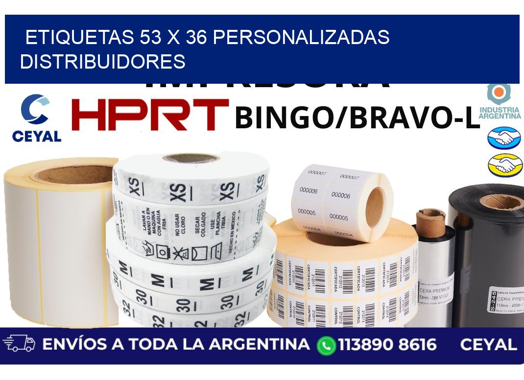 etiquetas 53 x 36 personalizadas distribuidores