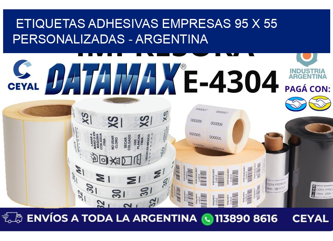 etiquetas adhesivas empresas 95 x 55 personalizadas – Argentina