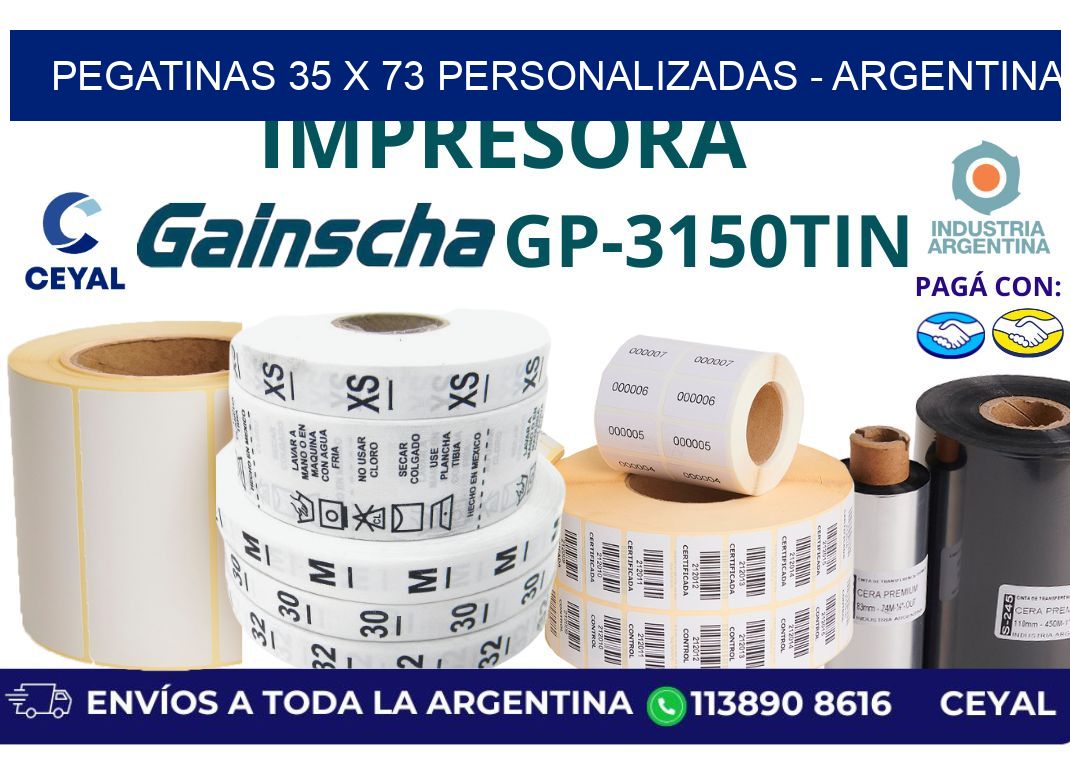 pegatinas 35 x 73 personalizadas - Argentina