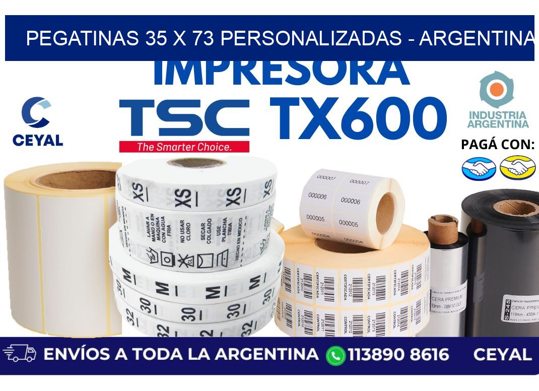 pegatinas 35 x 73 personalizadas - Argentina