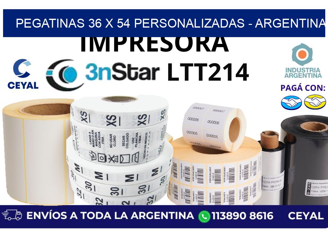 pegatinas 36 x 54 personalizadas – Argentina