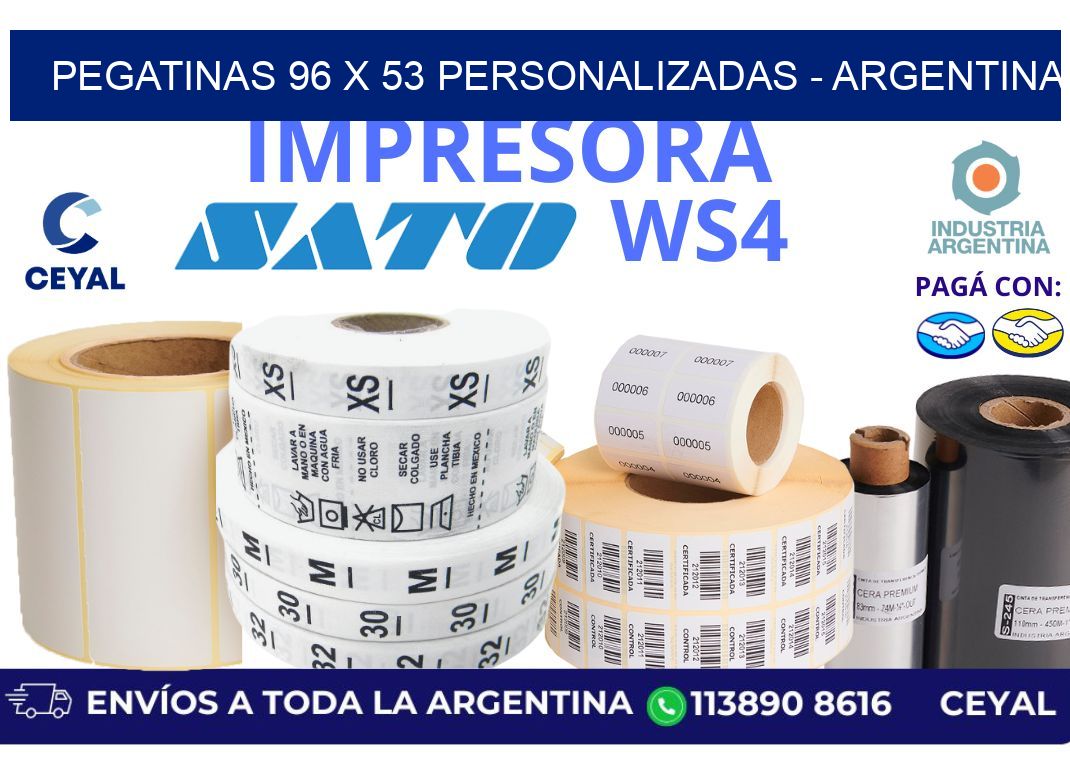 pegatinas 96 x 53 personalizadas - Argentina