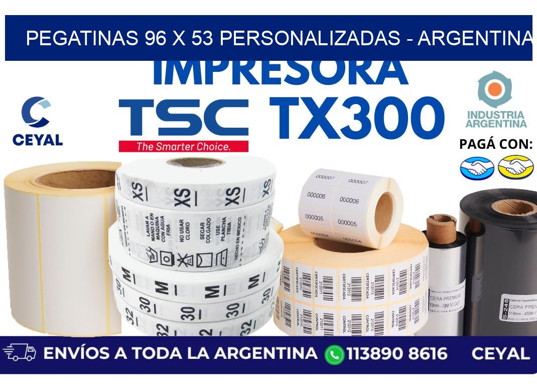 pegatinas 96 x 53 personalizadas - Argentina