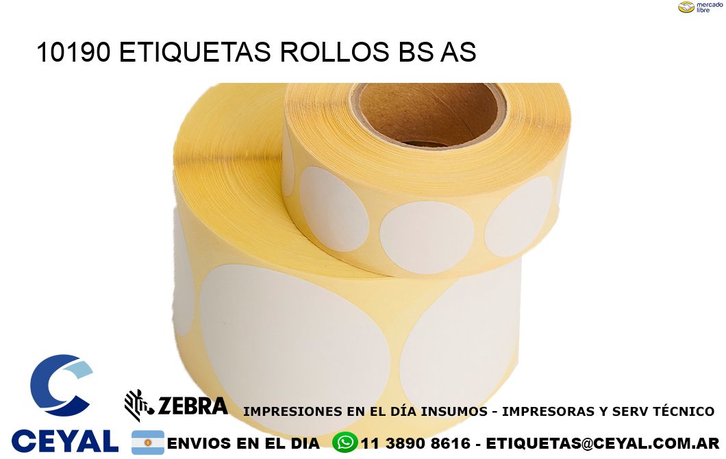 10190 etiquetas rollos BS AS