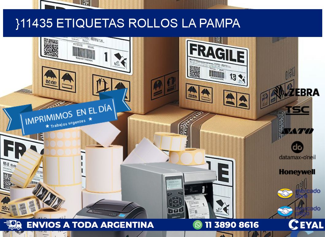 }11435 etiquetas rollos LA PAMPA