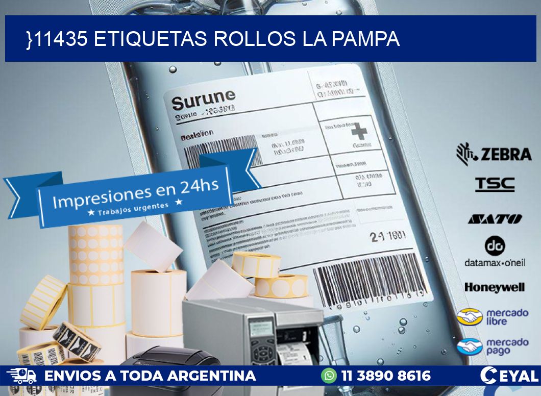 }11435 etiquetas rollos LA PAMPA