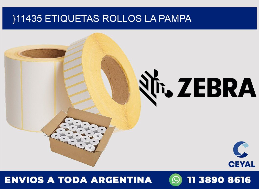 }11435 etiquetas rollos LA PAMPA