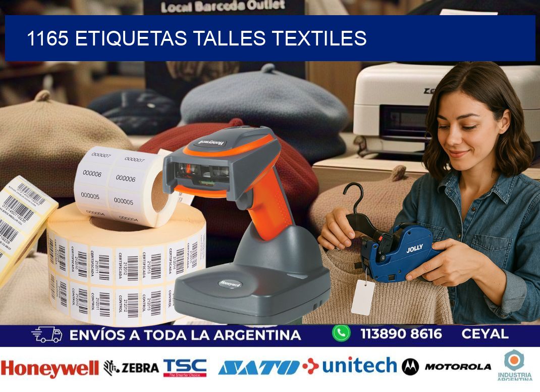 1165 ETIQUETAS TALLES TEXTILES