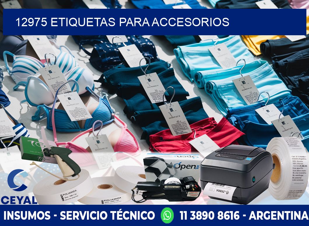 12975 Etiquetas para accesorios