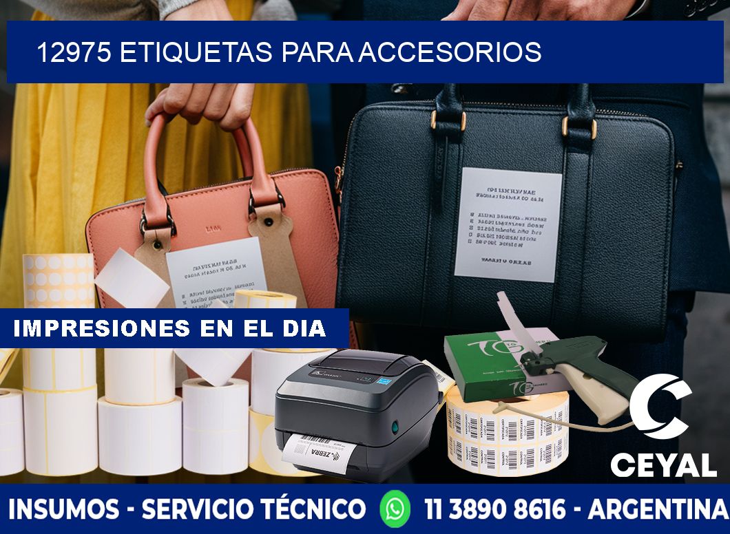12975 Etiquetas para accesorios