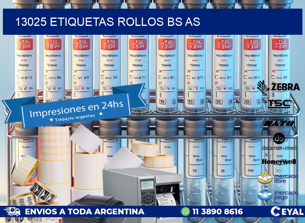 13025 etiquetas rollos BS AS