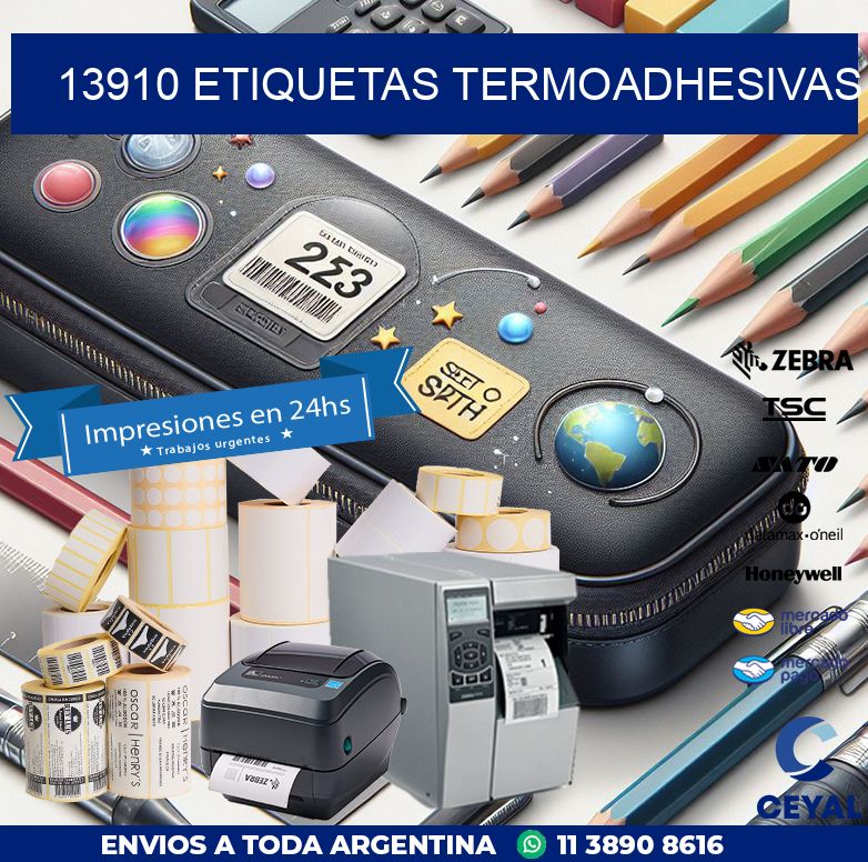 13910 etiquetas termoadhesivas
