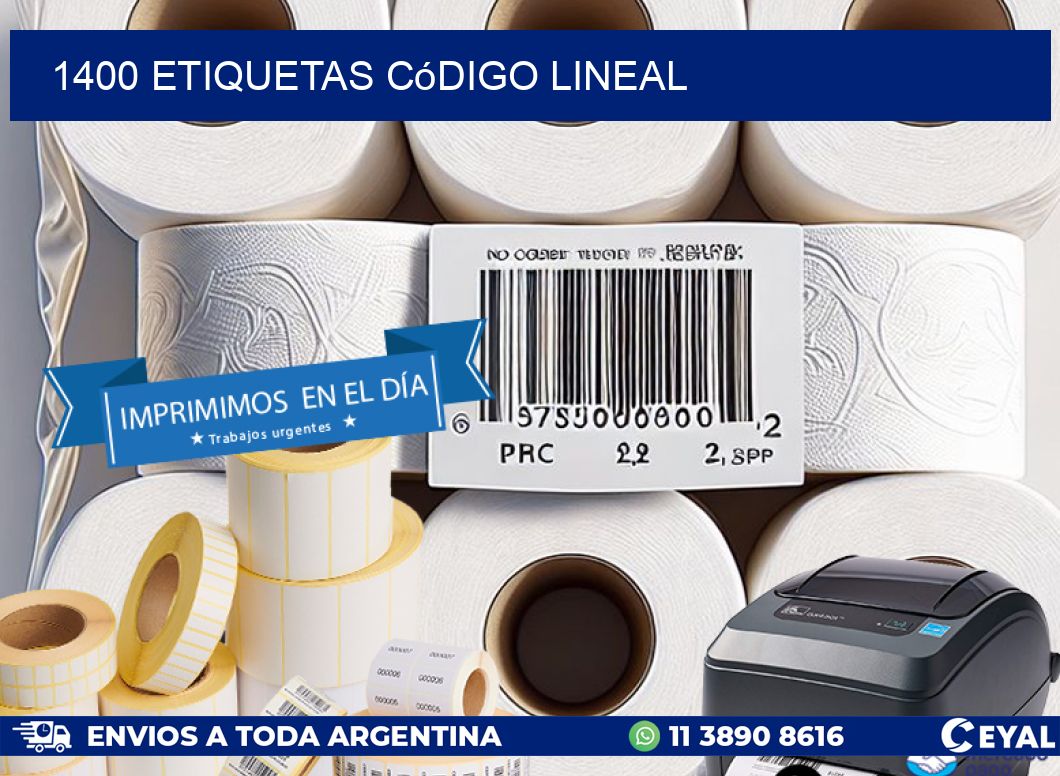 1400 Etiquetas código lineal