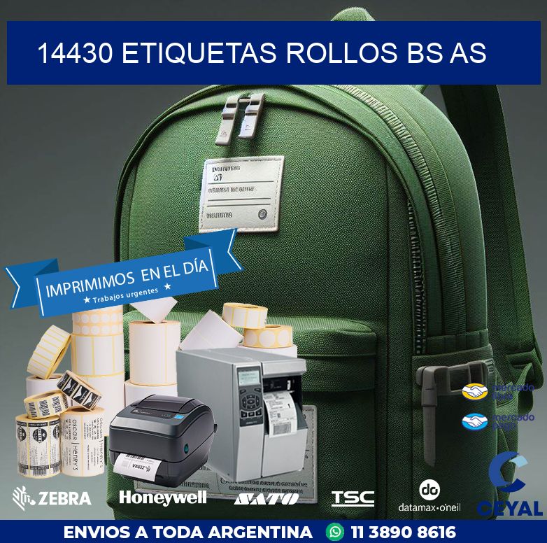 14430 etiquetas rollos BS AS