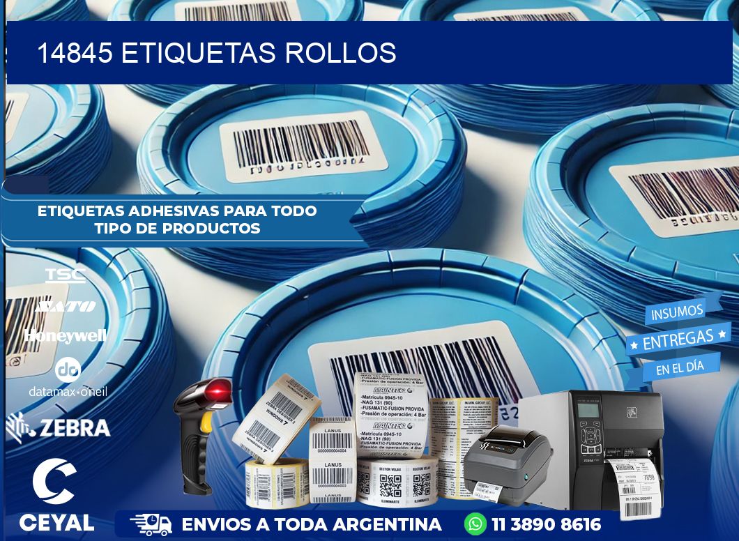 14845 Etiquetas rollos