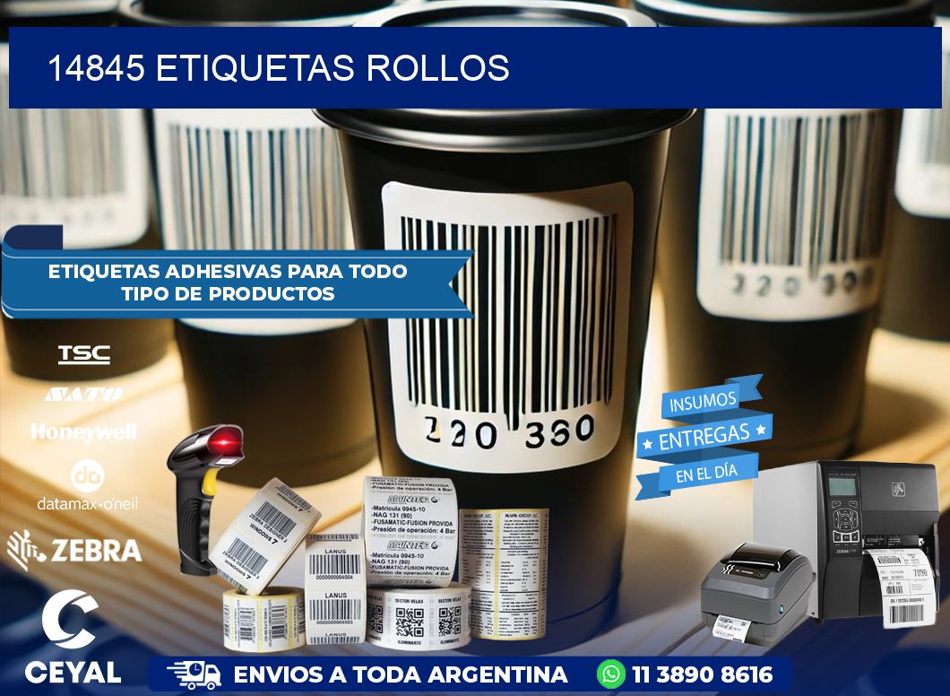 14845 Etiquetas rollos