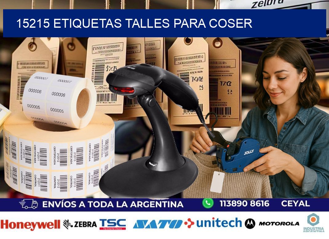 15215 ETIQUETAS TALLES PARA COSER