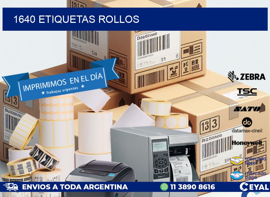 1640 etiquetas rollos