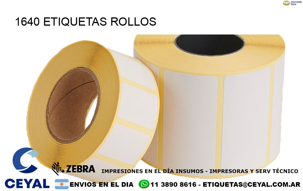 1640 etiquetas rollos