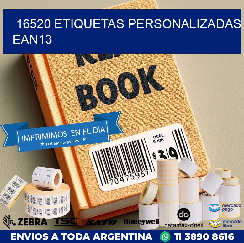 16520 Etiquetas personalizadas ean13