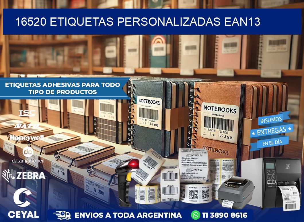 16520 Etiquetas personalizadas ean13