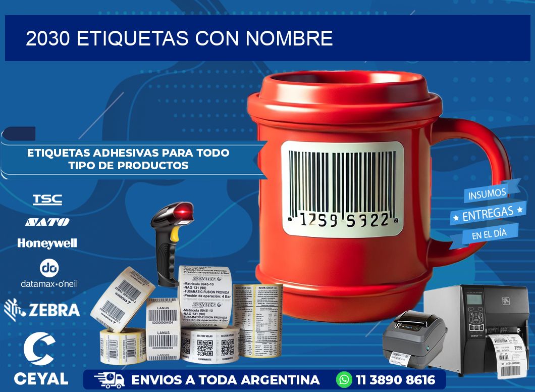 2030 etiquetas con nombre
