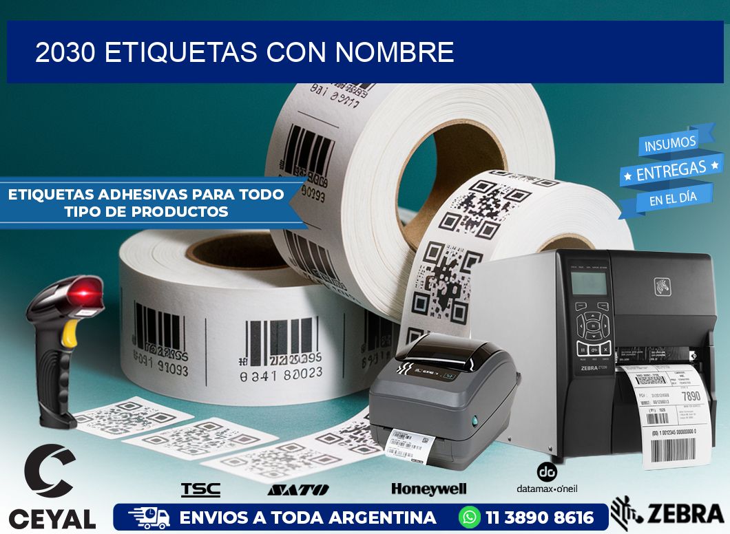 2030 etiquetas con nombre
