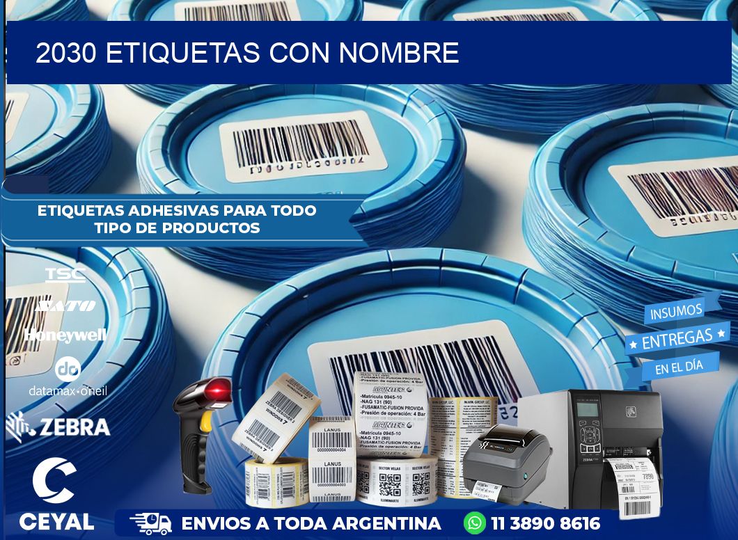 2030 etiquetas con nombre