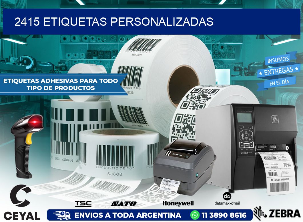2415 Etiquetas personalizadas