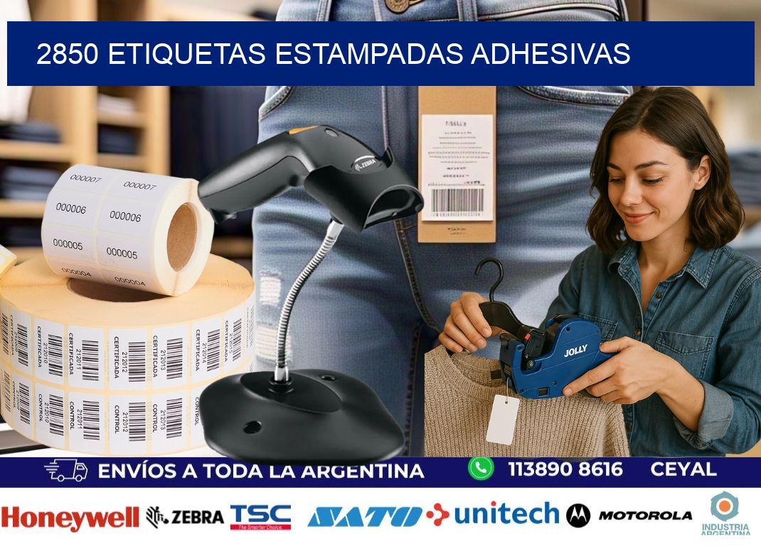 2850 etiquetas estampadas adhesivas