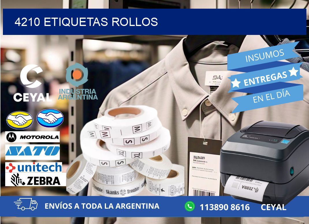 4210 Etiquetas rollos