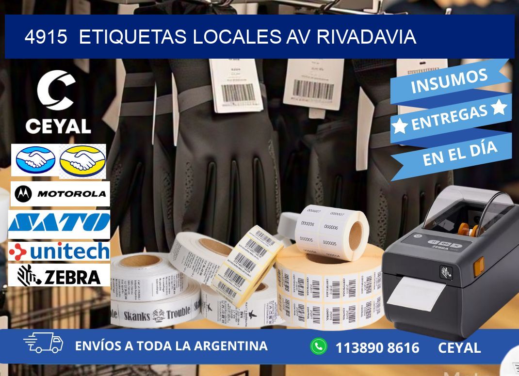 4915  etiquetas locales Av rivadavia